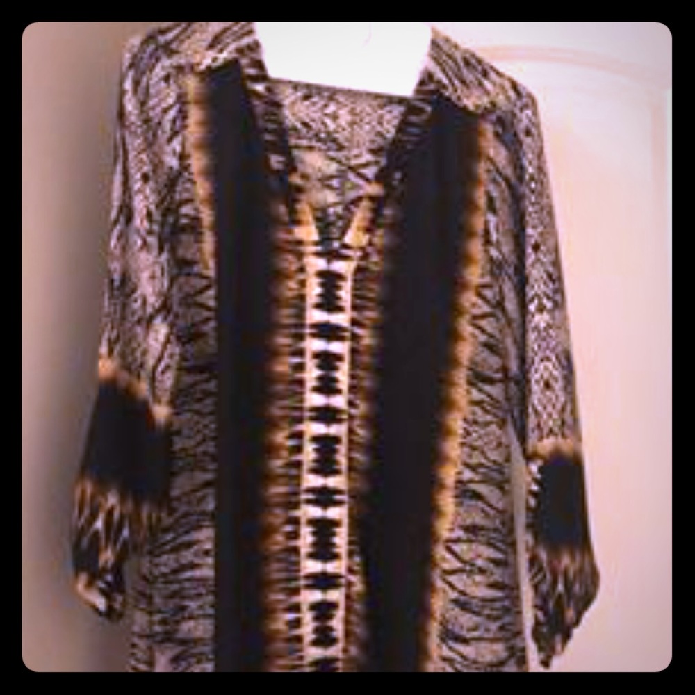 Animal print blouse